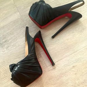 Christian louboutin miss benin black pumps size 39.5